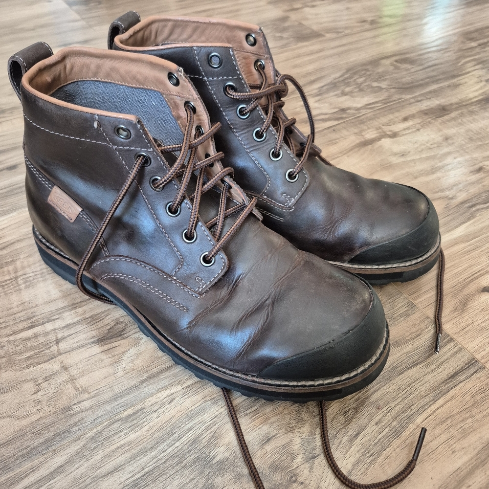 Keen Men's Brown Leather Boots